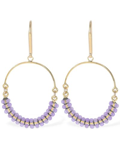 Isabel Marant Cesaria Beads Hoop Earrings - Multicolor