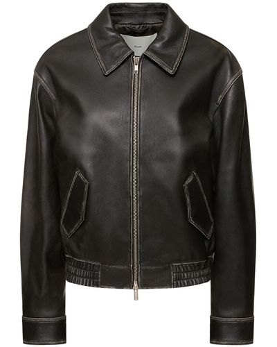 DUNST Lamb Leather Jacket - Black