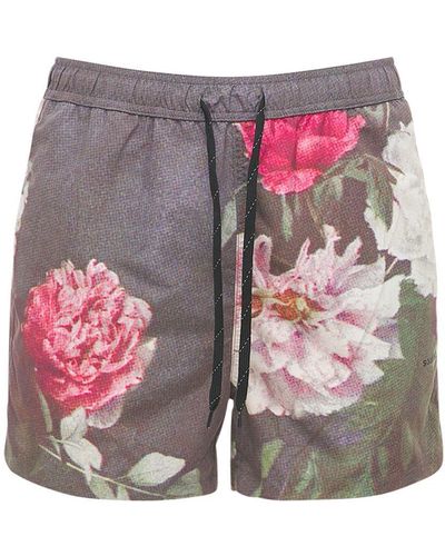Soulland Shorts "william" Con Stampa Floreale - Multicolore