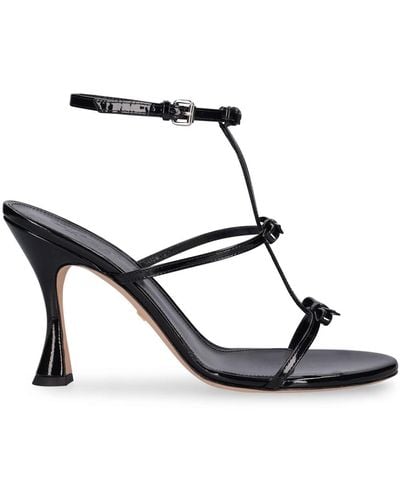 Giambattista Valli 90Mm Patent Leather Sandals - Black