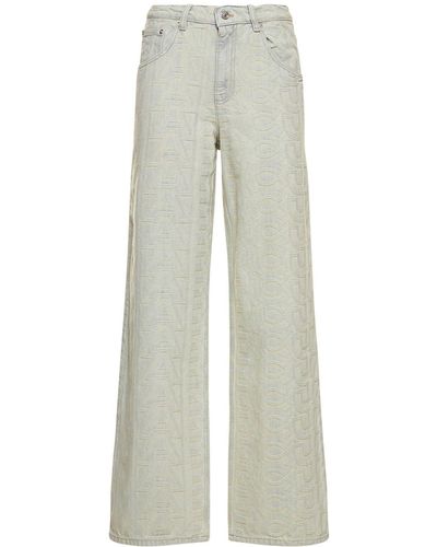 Marc Jacobs Monogram Denim Pants - Gray