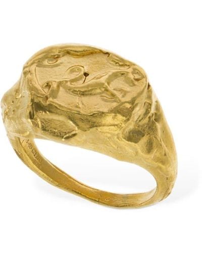 Alighieri Capricorn Signet Ring - Metallic