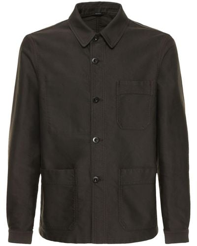 Tom Ford コットンサテンジャケット - ブラック