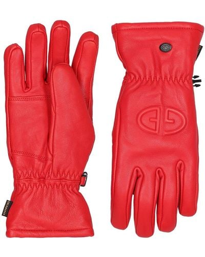 Goldbergh Freeze Leather Gloves - Red