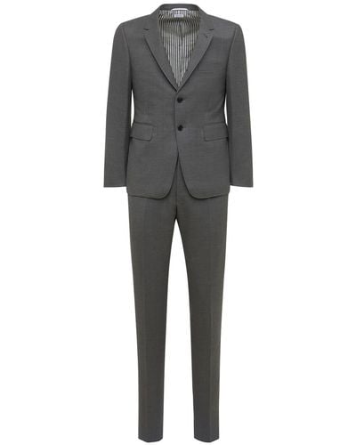 Thom Browne Light Wool Gabardine Suit - Grey