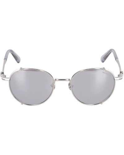 Moncler Round Metal Sunglasses - Metallic