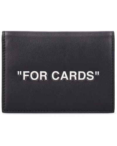 Off-White c/o Virgil Abloh "for Cards" Folded Leather Card Holder - Black
