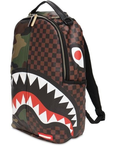 Sprayground Check & Camo Backpack - Multicolour