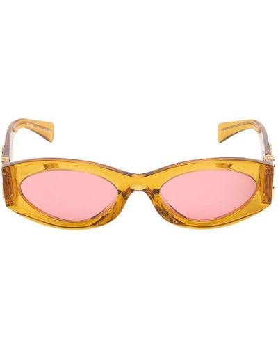 Miu Miu Runde Sonnenbrille Aus Acetat - Pink