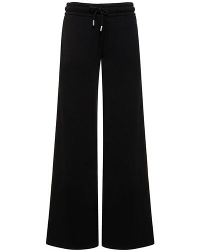 Off-White c/o Virgil Abloh Diag Embroidered Cotton Trousers - Black