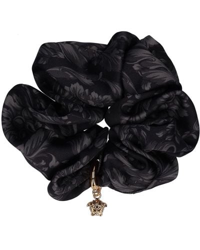 Versace Jacquard Scrunchie - Black