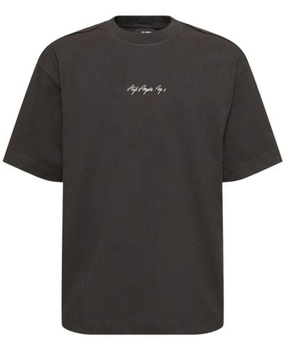 Axel Arigato Camiseta sketch de algodón - Negro