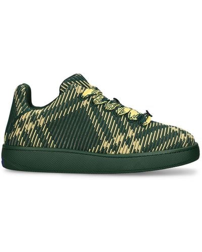 Burberry Mf Bubble Knit Low Top Trainers - Green