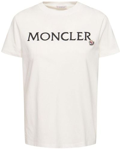 Moncler Cotton T-Shirt - White