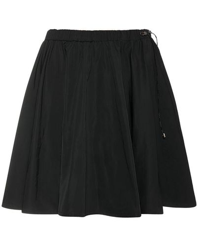 Moncler Pleated Nylon Skirt - Black
