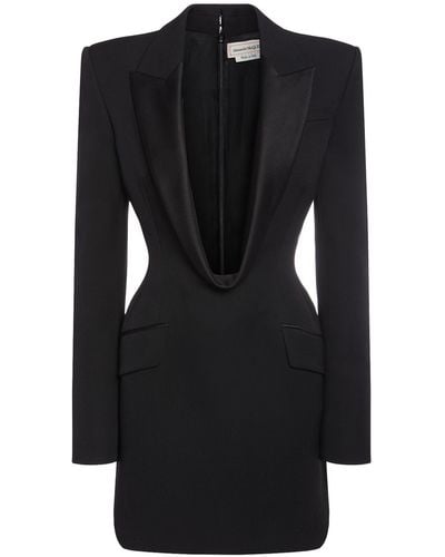 Alexander McQueen Mini Jacket Dress - Black