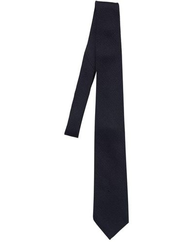 Tom Ford 8cm Breite Krawatte Aus Seide "blade " - Blau
