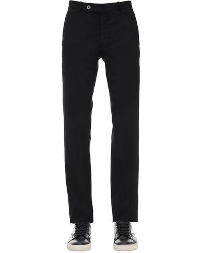 GTA Stretch Cotton Gabardine Trousers - Black