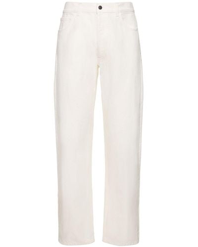 The Row Burt Jean Cotton Jeans - White