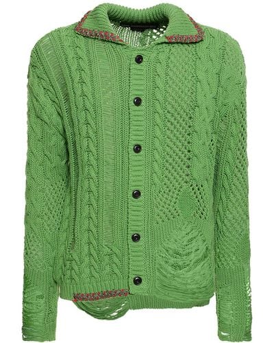 ANDERSSON BELL Cardigan sauvage in cotone - Verde