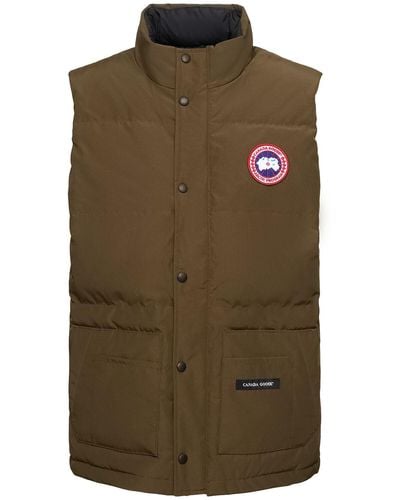 Canada Goose Freestyle Crew Cotton Blend Down Vest - Green