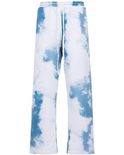 Jaded London Pantalones Deportivos Con Estampado De Nubes - Azul