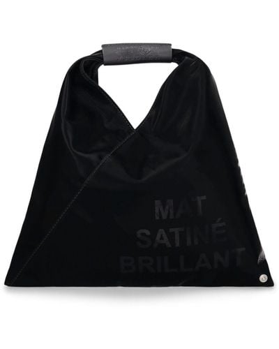 MM6 by Maison Martin Margiela Mini Japanese Faux Leather Bag - Black