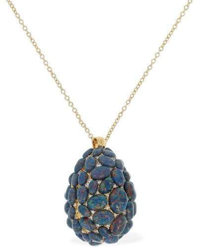 Zimmermann Austral Statet Charm Necklace - Blue