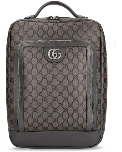 Gucci Ophidia Canvas & Leather Backpack - Grau