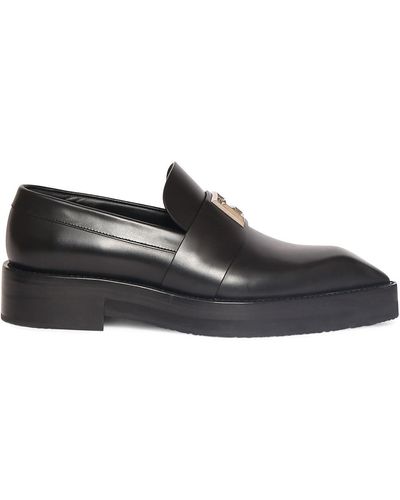 Balmain Leather Pointed-toe Loafers - Black