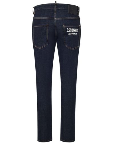 DSquared² 16,5cm Jeans Aus Denim "ceresio 9 Skater" - Blau