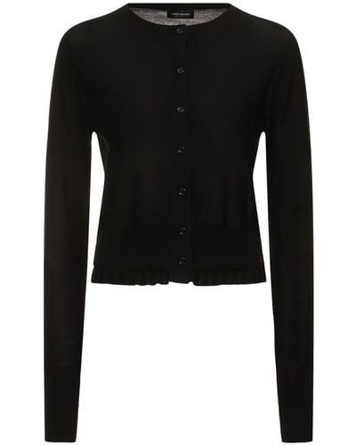 Marc Jacobs Cardigan in lana a costine - Nero