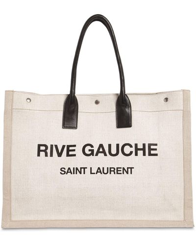 Saint Laurent Rive Gauche Tote Bag Noe Cabas Tote - Natur