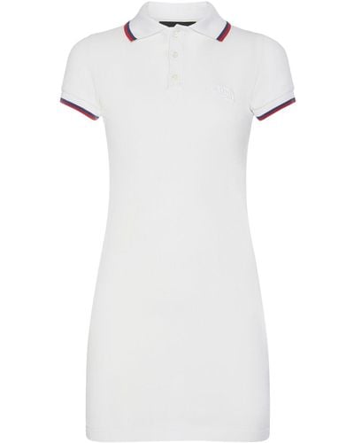 DSquared² Cotton Piquet Mini Polo Dress - White