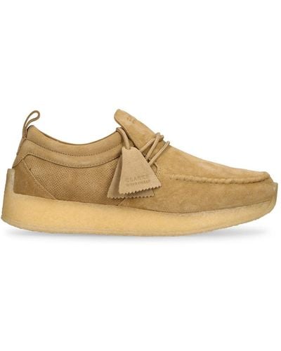 Clarks Maycliffe Suede Lace-Up Shoes - Brown