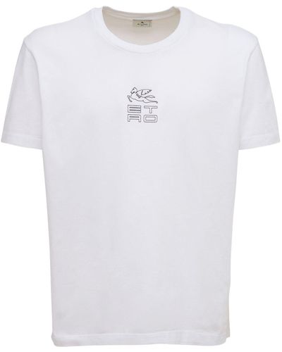 Etro コットンジャージーtシャツ - ホワイト