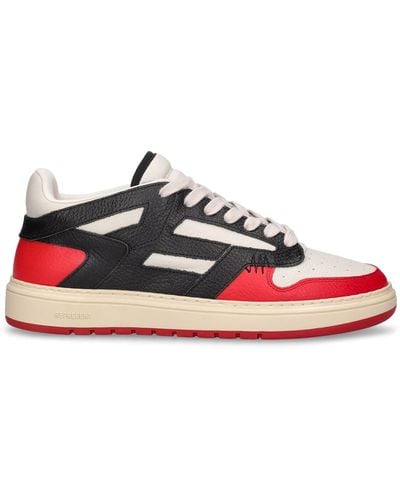 Represent Reptor Low Leather Sneakers - Red