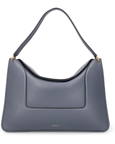 Wandler Big Penelope Leather Shoulder Bag - Grey