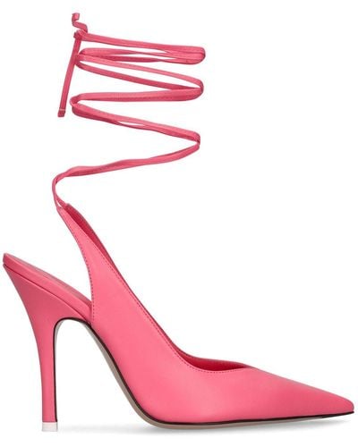 The Attico 105Mm Venus Leather Court Shoes - Pink