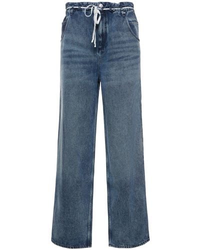 Isabel Marant Pantalones con cintura elástica - Azul