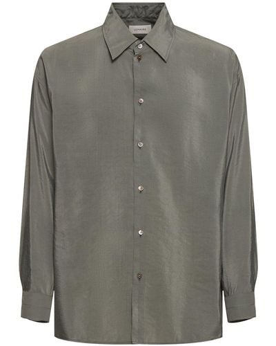Lemaire Twisted Silk Blend Shirt - Natural