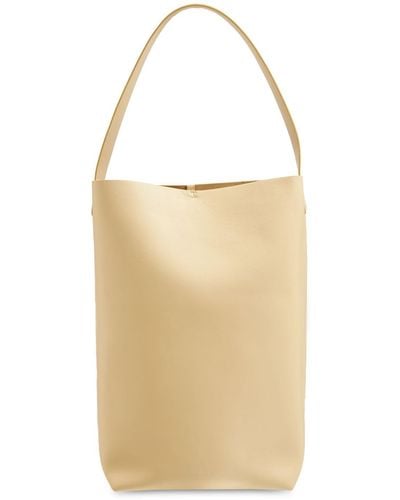 Frenzlauer Mami Smooth Leather Tote Bag - Natural