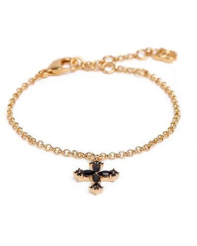 Dolce & Gabbana Bracelet à pendentif croix - Blanc