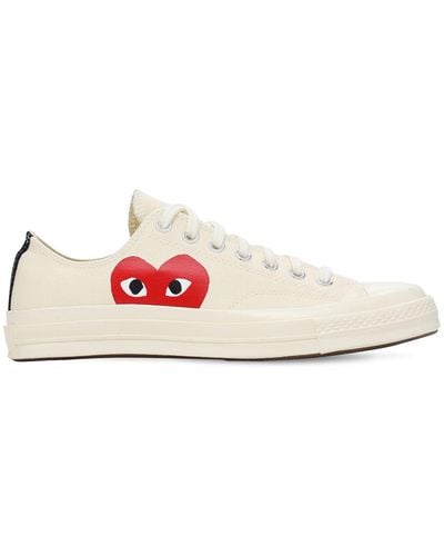 COMME DES GARÇONS PLAY Play Converse Cotton Low Trainers - Pink