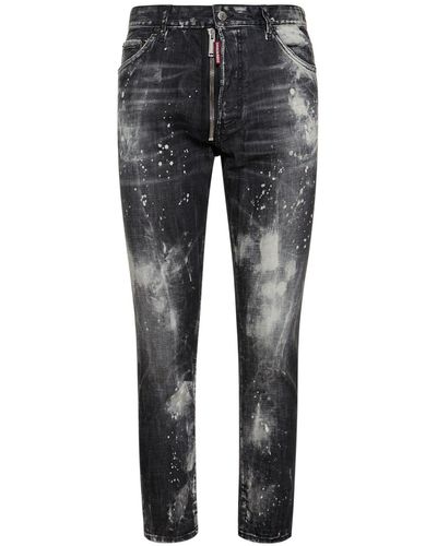 DSquared² Relaxed Cotton Denim Jeans - Gray