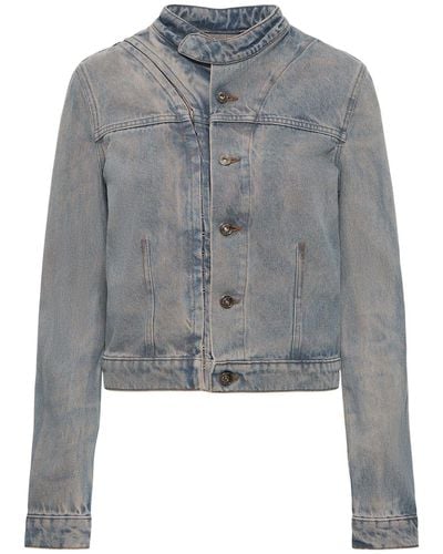Y. Project Denim Hooks & Buttons Jacket - Gray