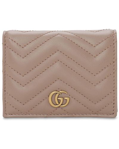 Gucci GG Marmont Bi-fold Quilted-leather Cardholder - Multicolor