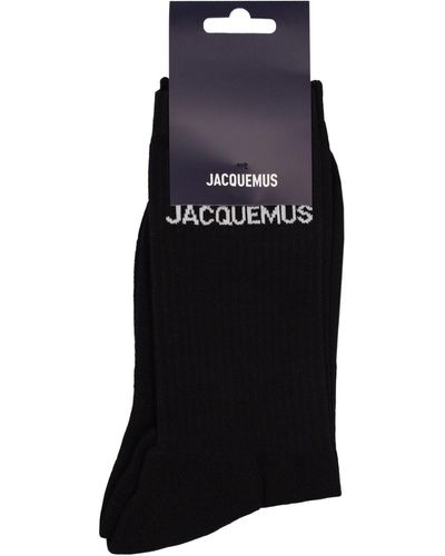 Jacquemus Calcetines Les Chaussettes De Algodón - Negro