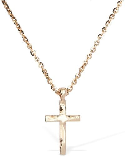 Emanuele Bicocchi Cross Charm Long Necklace - Metallic