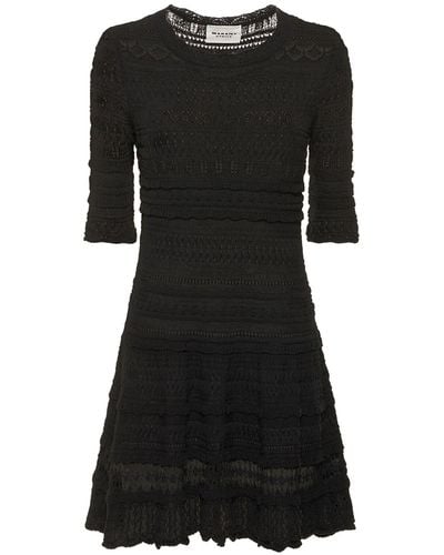 Isabel Marant Fauve Crochet Cotton Mini Dress - Black